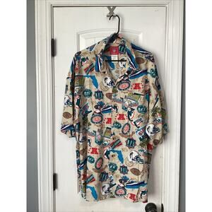 Miami Dolphins NFL Haiwiian Button Down‎ XL